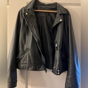 Faux leather jacket